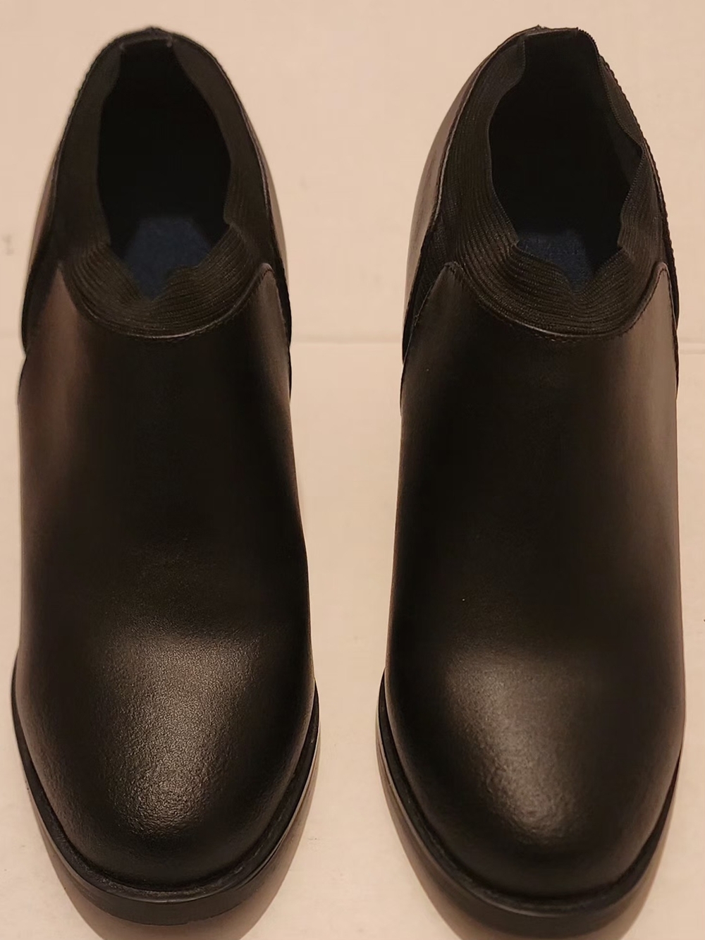 Classic Black Slip-On Ankle Booties